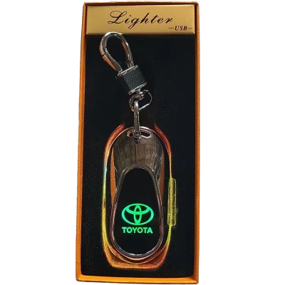 Электрическая зажигалка - брелок Авто (с USB-зарядкой и подсветкой⚡️) HL-467 Silver