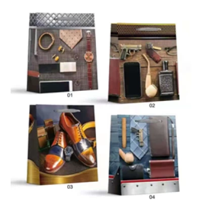 Пакет подарочный 210гр, 26 x 32 x 10см (12шт/уп) Коричневый Unison (DV-2155 М)