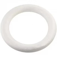 Заготовка круг  из пенопласта маленький 16см х 10см х 3см Белый Unison (FDC 16)