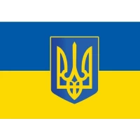 Флаг Украины с Трезубцем  90 х 150см Желто-синий Unison (1015-90150)