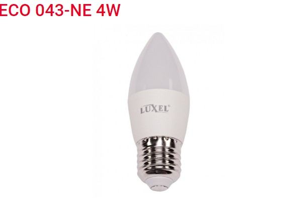 Лампа LED C37 4w E27 4000K (043-NE) Лампа LED C37 4w E27 4000K (043-NE)