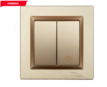 ВЫКЛЮЧАТЕЛЬ ПРОХОДНОЙ ДВОЙНОЙ LUXEL JAZZ (9619) БРОНЗОВЫЙ ВЫКЛЮЧАТЕЛЬ ПРОХОДНОЙ ДВОЙНОЙ LUXEL JAZZ (9619) БРОНЗОВЫЙ