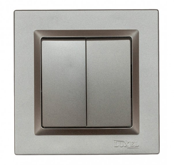 ВЫКЛЮЧАТЕЛЬ ДВОЙНОЙ LUXEL JAZZ (9703) ГРАФИТОВЫЙ ВЫКЛЮЧАТЕЛЬ ДВОЙНОЙ LUXEL JAZZ (9703) ГРАФИТОВЫЙ