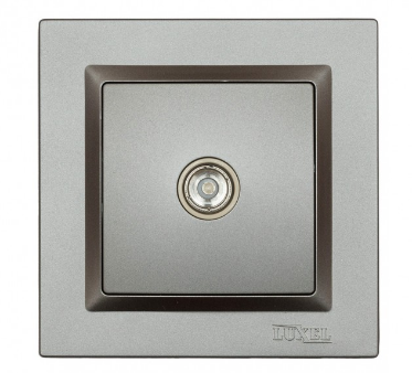 РОЗЕТКА ТЕЛЕВИЗИОННАЯ LUXEL JAZZ (9709) ГРАФИТОВАЯ РОЗЕТКА ТЕЛЕВИЗИОННАЯ LUXEL JAZZ (9709) ГРАФИТОВАЯ
