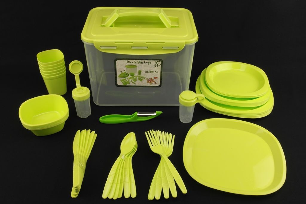 Столовый Набор Для Пикника 10 Предметов 55 OM Столовый Набор Для Пикника 10 Предметов 55 OM