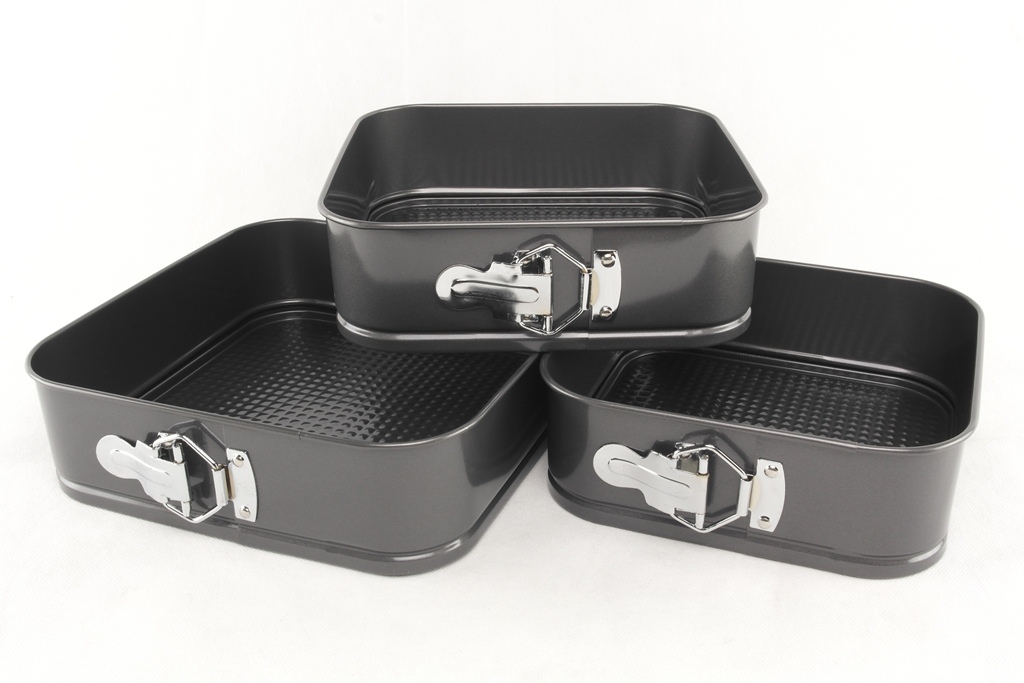 Набор Разборных Форм Для Торта (3 Шт) Квадрат 22/24/26 См A-PLUS 1733 Набор Разборных Форм Для Торта (3 Шт) Квадрат 22/24/26 См A-PLUS 1733