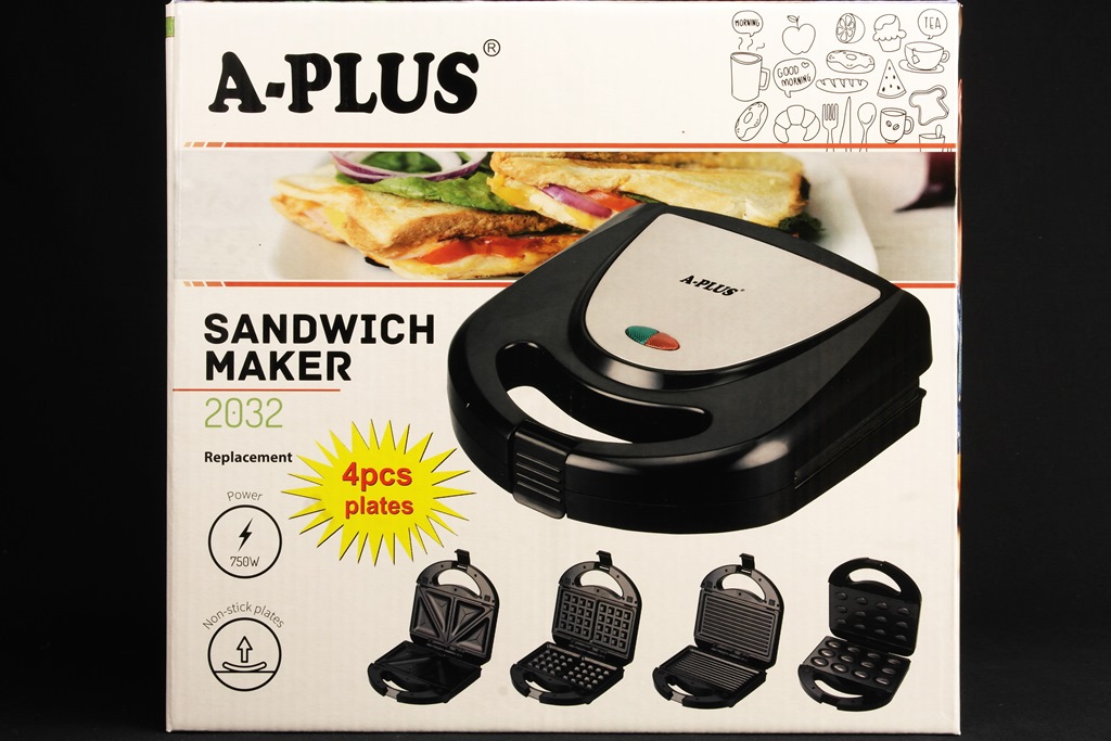 Сендвичница (Бутербродница-Гриль) 750 Вт A-PLUS 2032 Сендвичница (Бутербродница-Гриль) 750 Вт A-PLUS 2032