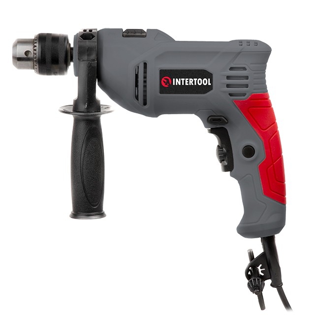 Дрель ударная 750Вт, 0-3000 об/мин, 1.5-13мм реверс INTERTOOL DT-0111 Дрель ударная 750Вт, 0-3000 об/мин, 1.5-13мм реверс INTERTOOL DT-0111