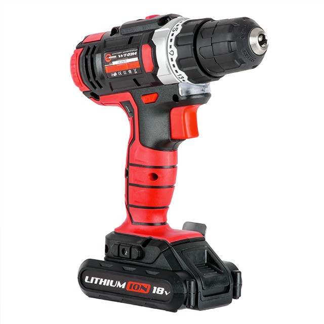 Дрель-шуруповерт аккумуляторная Li-Ion 18 В, 25 Nm, 0-400/0-1500 об/мин, 2x1.3 Ач, быстрая зарядка 1 ч INTERTOOL WT-0314 Дрель-шуруповерт аккумуляторная Li-Ion 18 В, 25 Nm, 0-400/0-1500 об/мин, 2x1.3 Ач, быстрая зарядка 1 ч INTERTOOL WT-0314