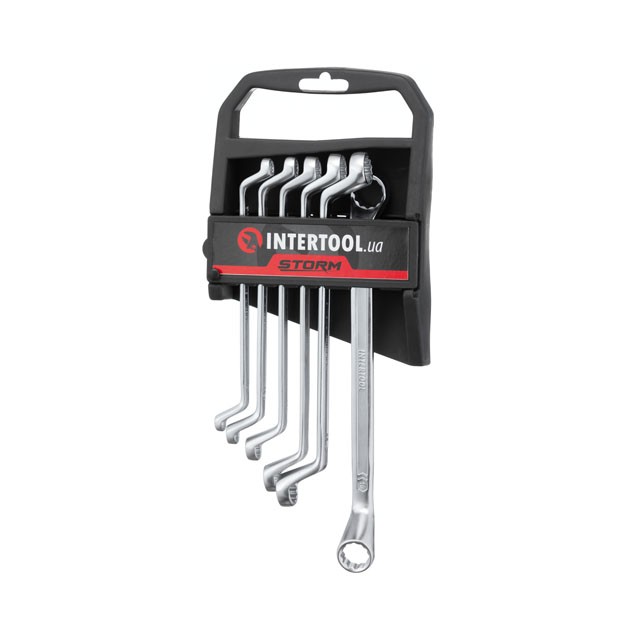 Набор накидных ключей 6шт. 6-17мм Cr-V, покрытие сатин-хром; DIN838 STORM INTERTOOL XT-1201 Набор накидных ключей 6шт. 6-17мм Cr-V, покрытие сатин-хром; DIN838 STORM INTERTOOL XT-1201