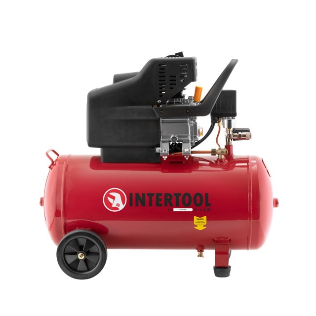 Компрессор 50л, 2HP, 1.5кВт, 220В, 8атм, 206л/мин. Intertool PT-0003 Компрессор 50л, 2HP, 1.5кВт, 220В, 8атм, 206л/мин. Intertool PT-0003