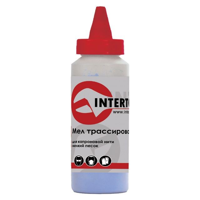 Мел трассировочный 115 г, синий INTERTOOL MT-0005 Мел трассировочный 115 г, синий INTERTOOL MT-0005