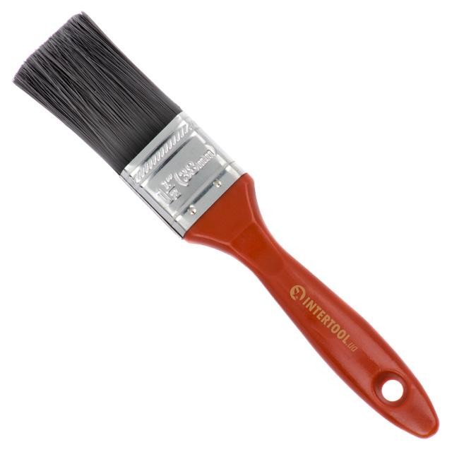 Кисть флейцевая с искусственным ворсом 1,5” INTERTOOL KT-1436 Кисть флейцевая с искусственным ворсом 1,5” INTERTOOL KT-1436