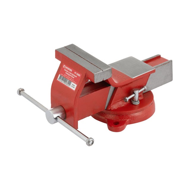 Тиски слесарные поворотные 100мм эконом INTERTOOL HT-0080 Тиски слесарные поворотные 100мм эконом INTERTOOL HT-0080