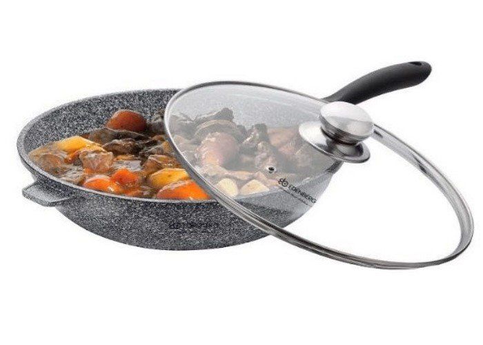 Глубокая сковорода с крышкой EDENBERG EB-8021 (гранит) 24 см, 2.4 л Глубокая сковорода с крышкой EDENBERG EB-8021 (гранит) 24 см, 2.4 л