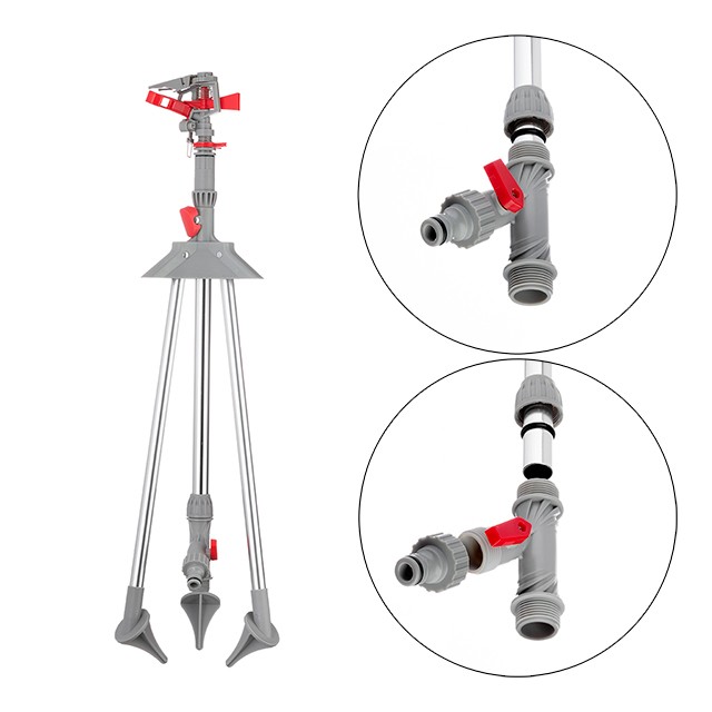 Дождеватель пульсирующий с полной/частичной зоной полива на треноге INTERTOOL GE-0068 Дождеватель пульсирующий с полной/частичной зоной полива на треноге INTERTOOL GE-0068