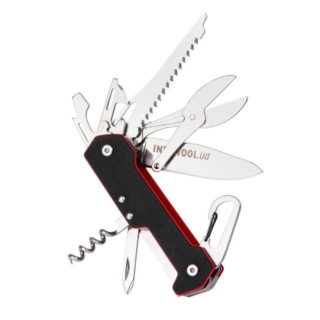 Нож складной 165 мм, 9 элементов. INTERTOOL HT-0597 Нож складной 165 мм, 9 элементов. INTERTOOL HT-0597