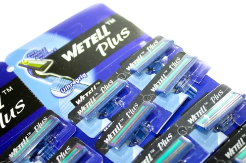 Станки для бритья одноразовые пластмассовые WETELL 24шт/11см Станки для бритья одноразовые пластмассовые WETELL 24шт/11см