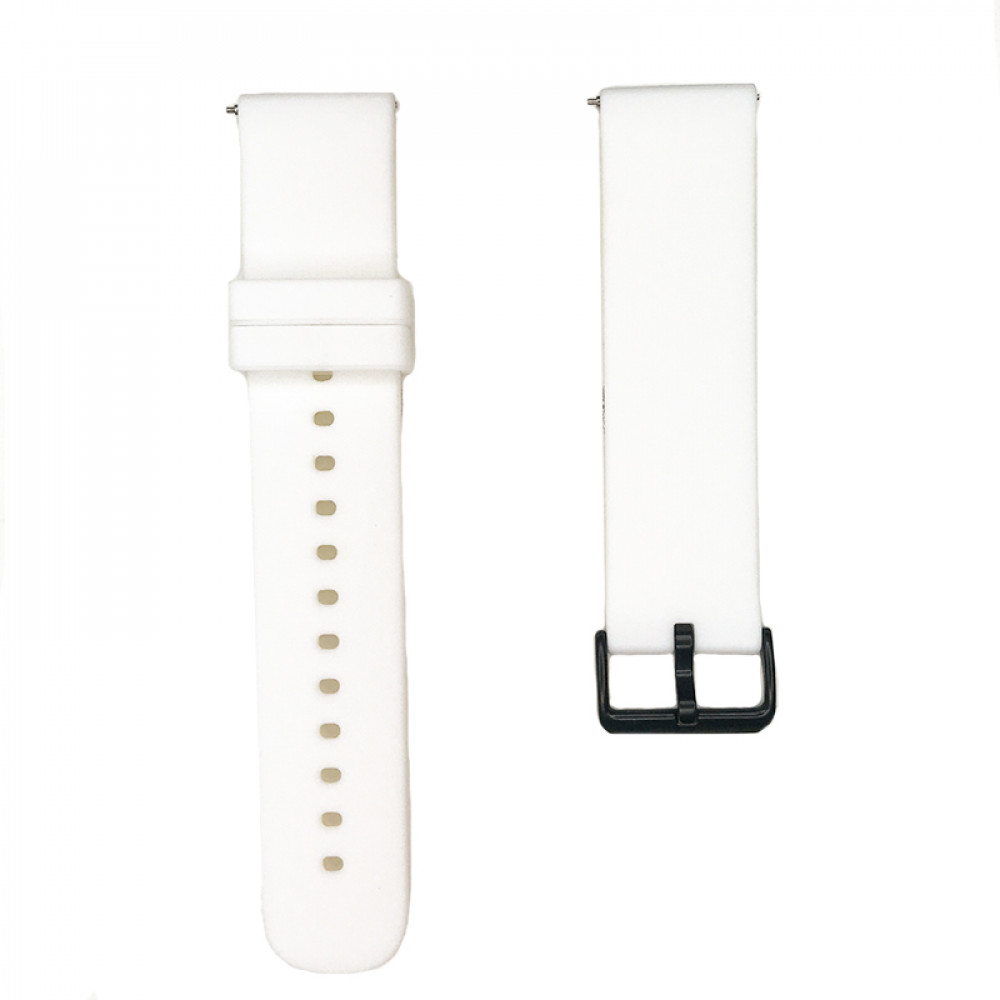Ремінець Silicon Original Універсальний 20 mm — White Ремінець Silicon Original Універсальний 20 mm — White