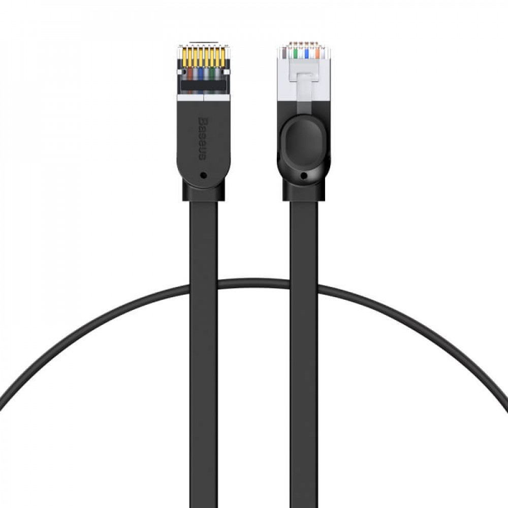 Six types of RJ45 Gigabit network cable 5m Baseus (PCWL-D01) high Speed (flat cable) Black — PCWL-D01 Black Six types of RJ45 Gigabit network cable 5m Baseus (PCWL-D01) high Speed (flat cable) Black — PCWL-D01 Black