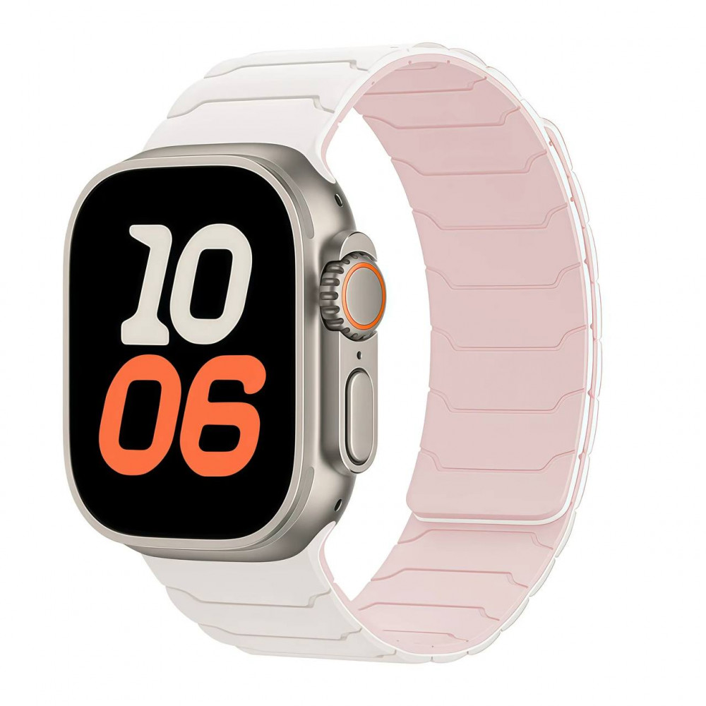 Ремінець Armor Magnetic Bracelet Apple Watch 42 mm 44 mm 45 mm 49 mm — Starlight&Pink Sand Ремінець Armor Magnetic Bracelet Apple Watch 42 mm 44 mm 45 mm 49 mm — Starlight&Pink Sand