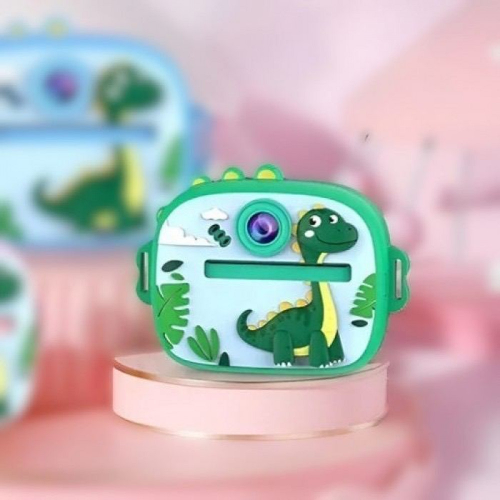 Фотоаппарат детский Print Camera AM-300 — Dino Green Фотоаппарат детский Print Camera AM-300 — Dino Green