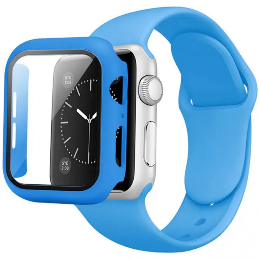 Ремінець Silicon & Glass Apple Watch 42 mm — Sky Blue Ремінець Silicon & Glass Apple Watch 42 mm — Sky Blue