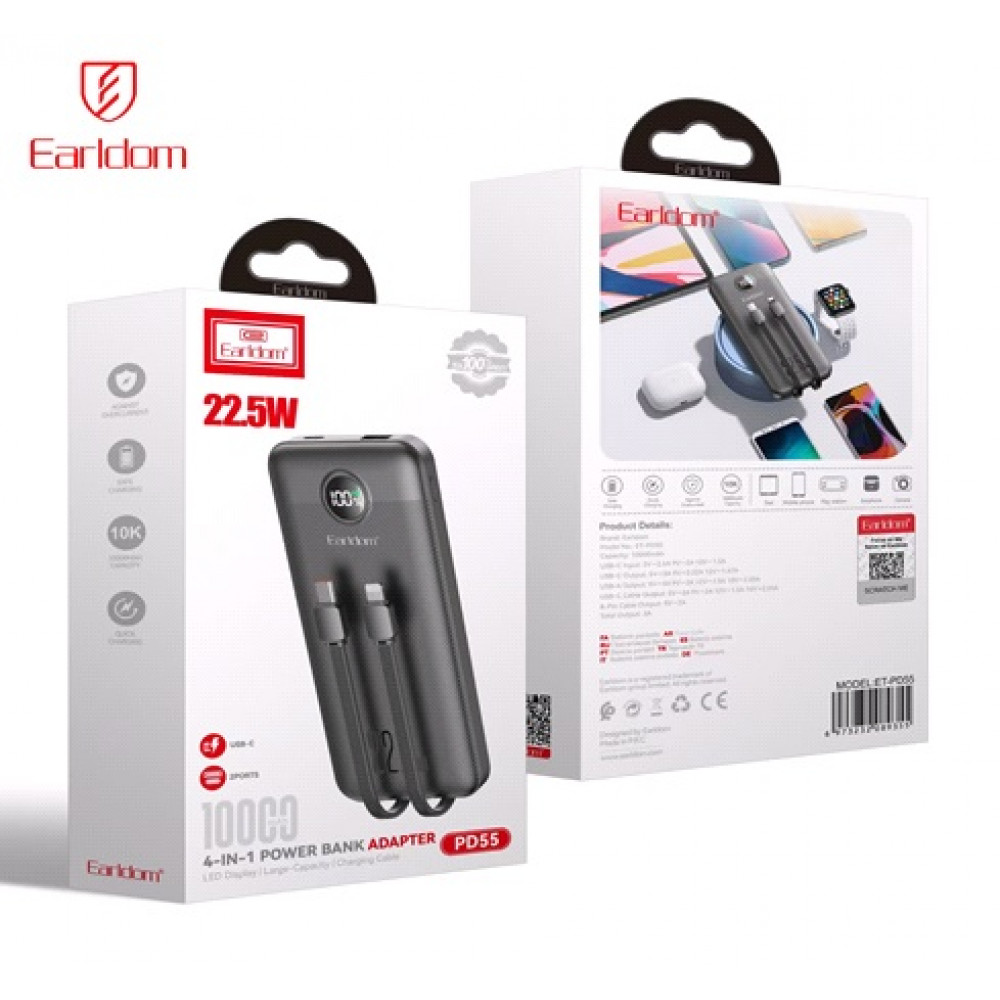 Power Bank 10000 mAh — Earldom ET-PD55 Power Bank 10000 mAh — Earldom ET-PD55