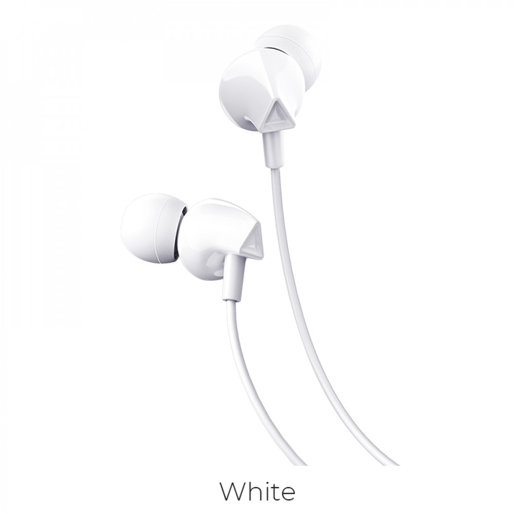 Дротові навушники Hoco M60 Perfect sound universal, 3.5 мм, з мікрофоном — White Дротові навушники Hoco M60 Perfect sound universal, 3.5 мм, з мікрофоном — White