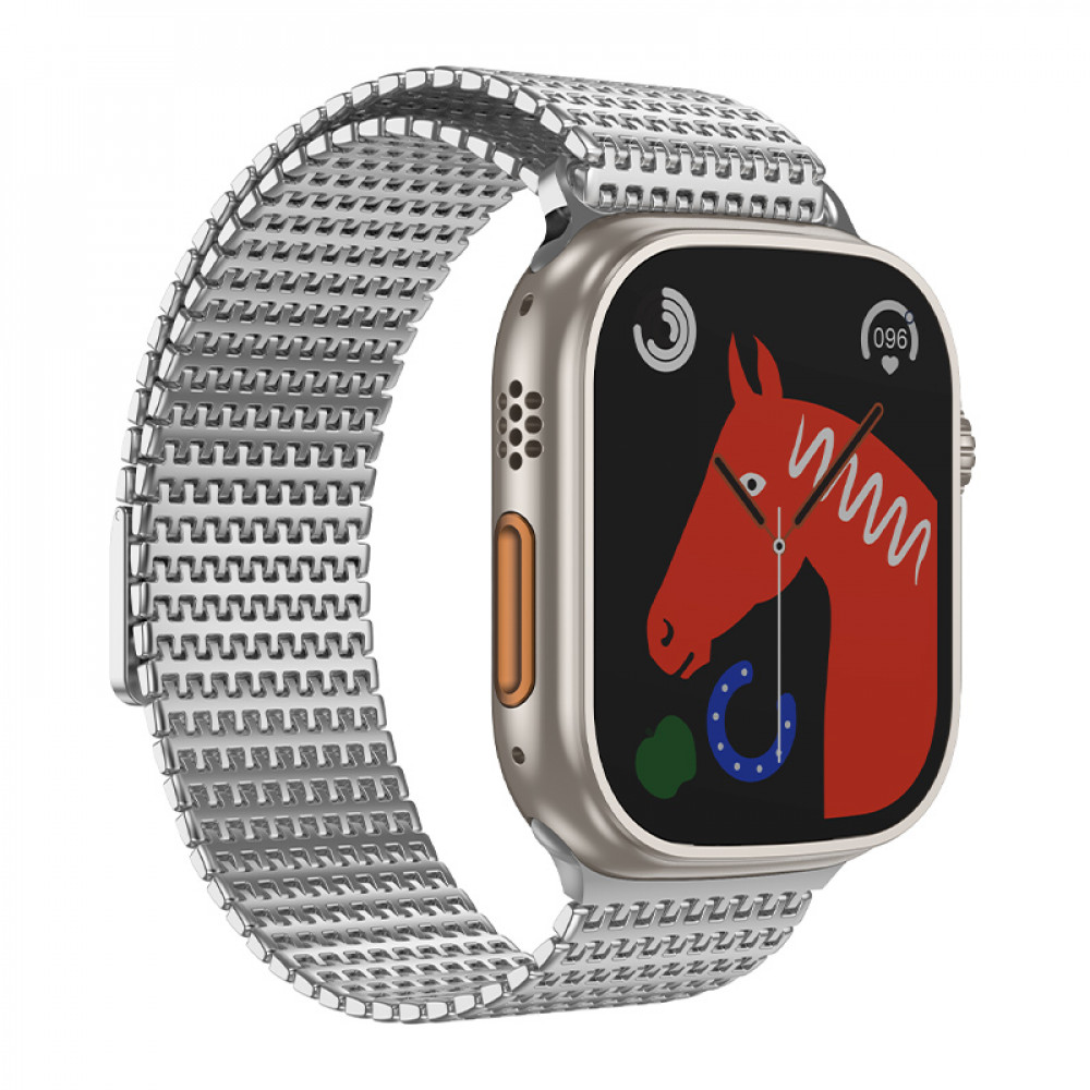 Ремінець Hoco AS105 — Apple Watch 42 mm | 44 mm | 45 mm | 49 mm Silver Ремінець Hoco AS105 — Apple Watch 42 mm | 44 mm | 45 mm | 49 mm Silver