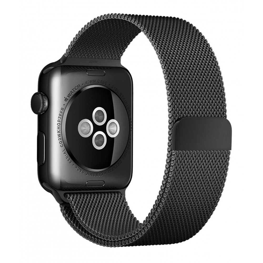 Ремінець Milanese Loop Apple Watch 38 mm 40 mm 41 mm Black Ремінець Milanese Loop Apple Watch 38 mm 40 mm 41 mm Black