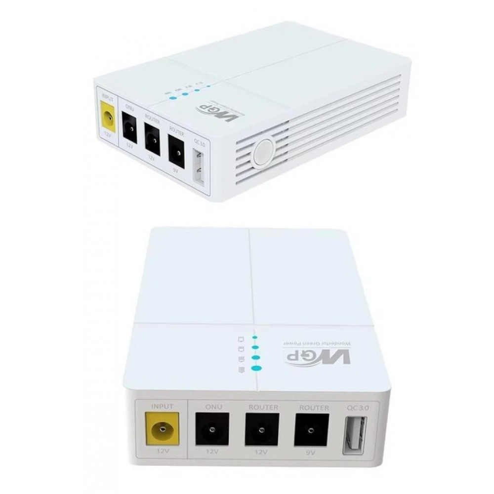 ДБЖ для роутера та модема, 13500 мА·год (27 Watt) WGP OPTIMA DC UPS ДБЖ для роутера та модема, 13500 мА·год (27 Watt) WGP OPTIMA DC UPS