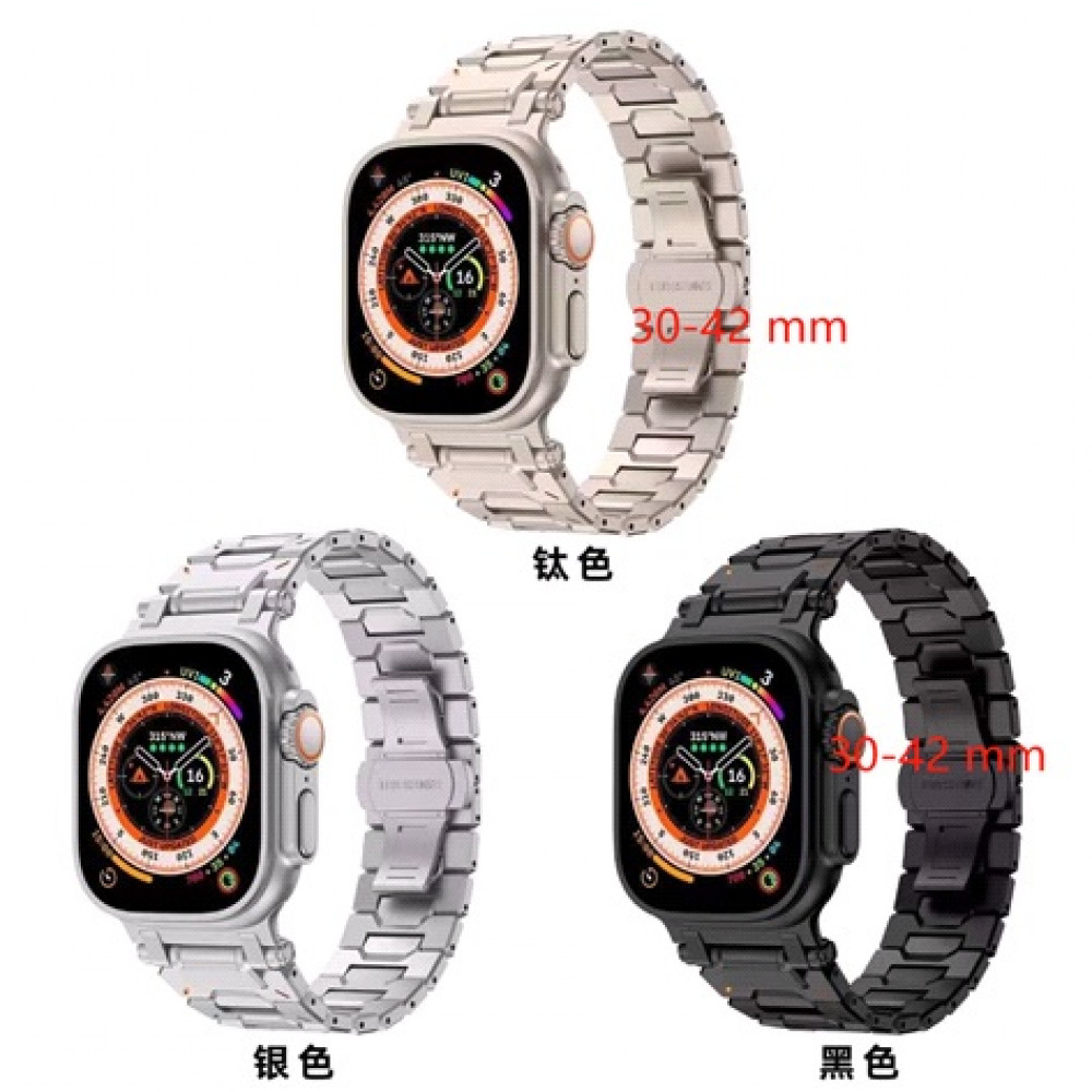 Ремінець Magik lock 3 Bead — Apple Watch 42 | 44 | 45 | 49 mm Black Ремінець Magik lock 3 Bead — Apple Watch 42 | 44 | 45 | 49 mm Black