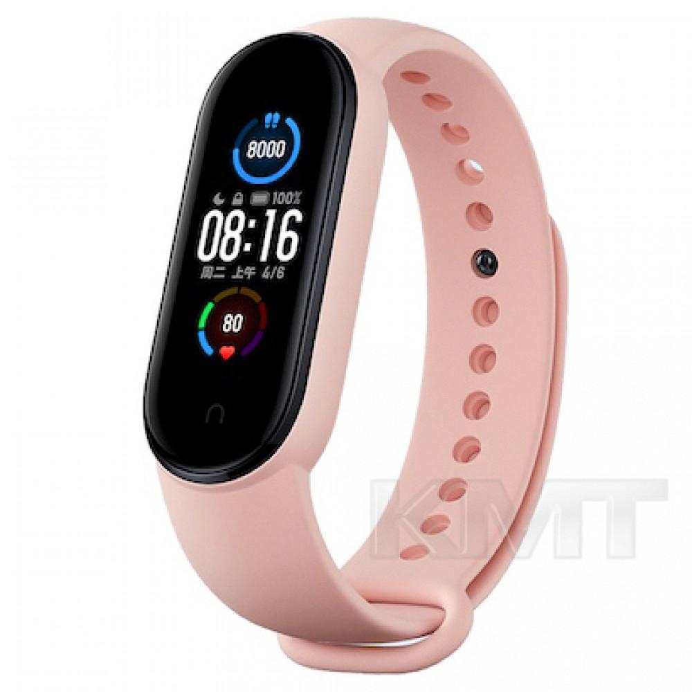 Ремешок Silicone Sport Band Xiaomi Mi Band 5 ; 6 — Pink Sand Ремешок Silicone Sport Band Xiaomi Mi Band 5 ; 6 — Pink Sand
