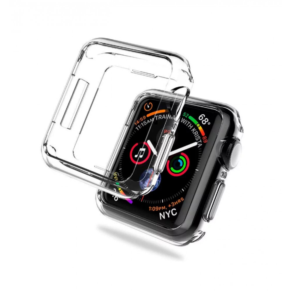 Чехол с защитным стеклом TPU+acrylic Apple Watch 41 mm Чехол с защитным стеклом TPU+acrylic Apple Watch 41 mm