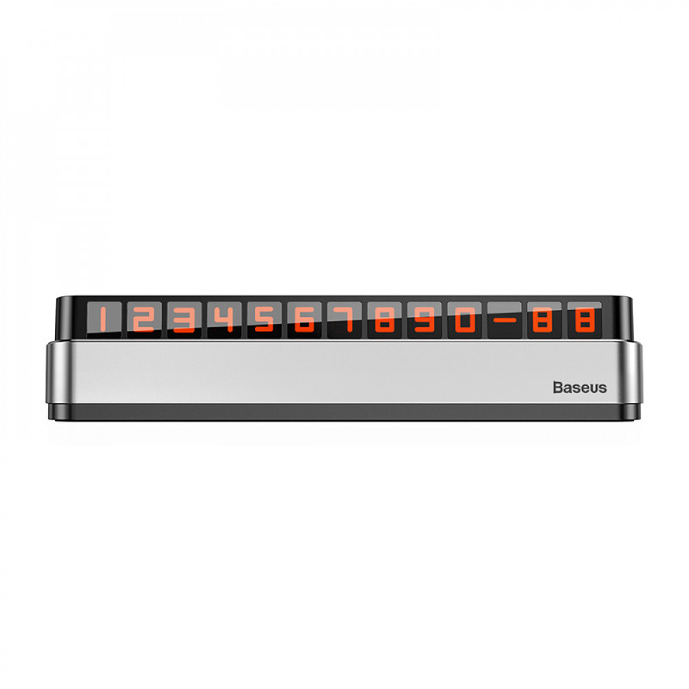 Temporary Parking Number Plate Baseus (ACNUM-BOS) Moonlight Box Series Silver Temporary Parking Number Plate Baseus (ACNUM-BOS) Moonlight Box Series Silver