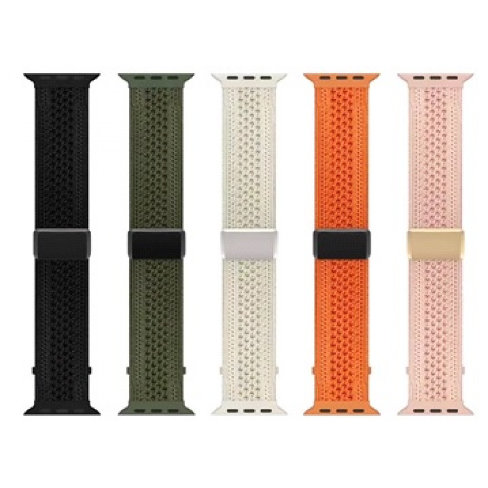 Ремінець Weaving Band Magnetic Apple Watch 42 mm 44 mm 45 mm 49 mm — Black Ремінець Weaving Band Magnetic Apple Watch 42 mm 44 mm 45 mm 49 mm — Black