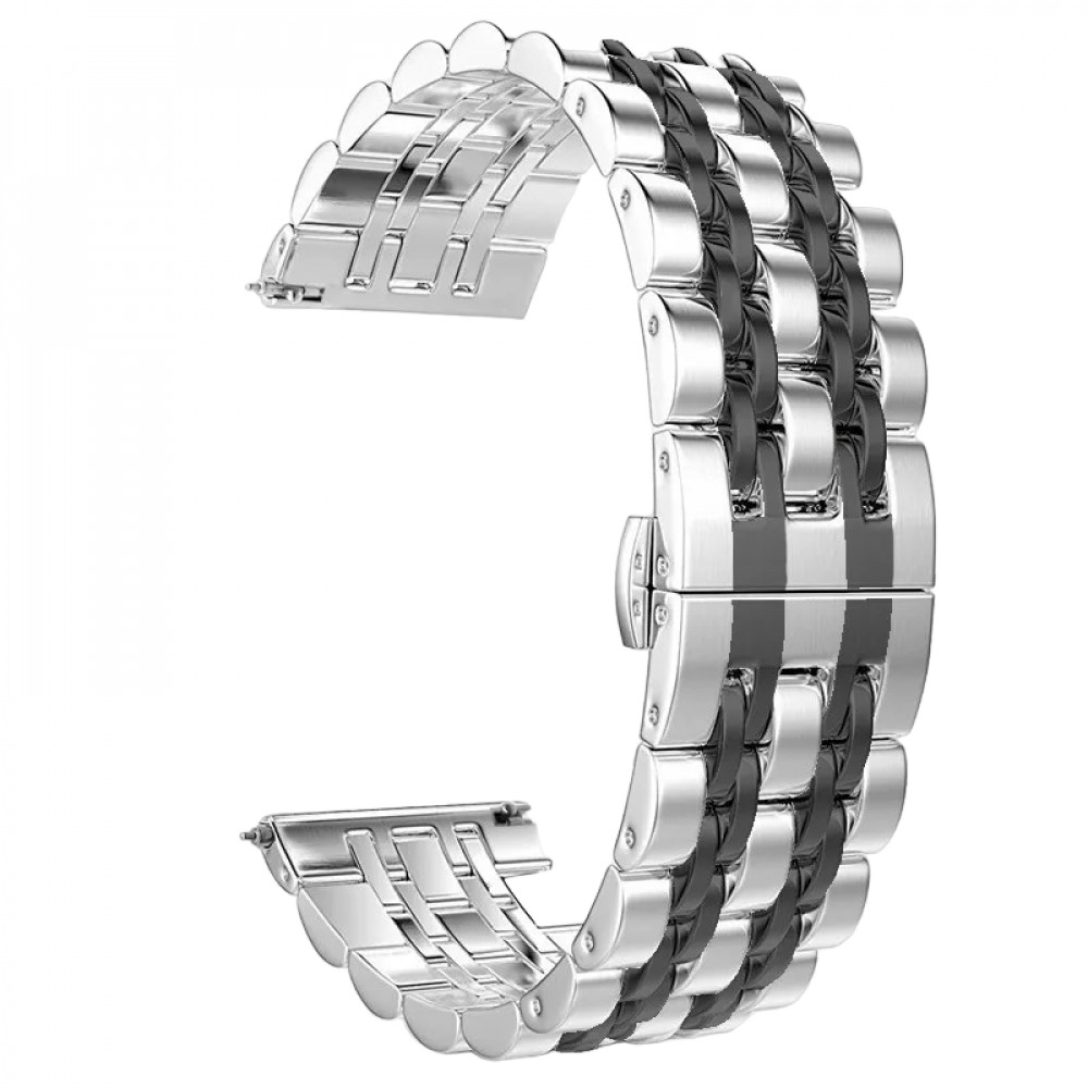 Ремінець 7 Bead Apple Watch 42 mm 44 mm 45 mm 49 mm Black & Silver Ремінець 7 Bead Apple Watch 42 mm 44 mm 45 mm 49 mm Black & Silver