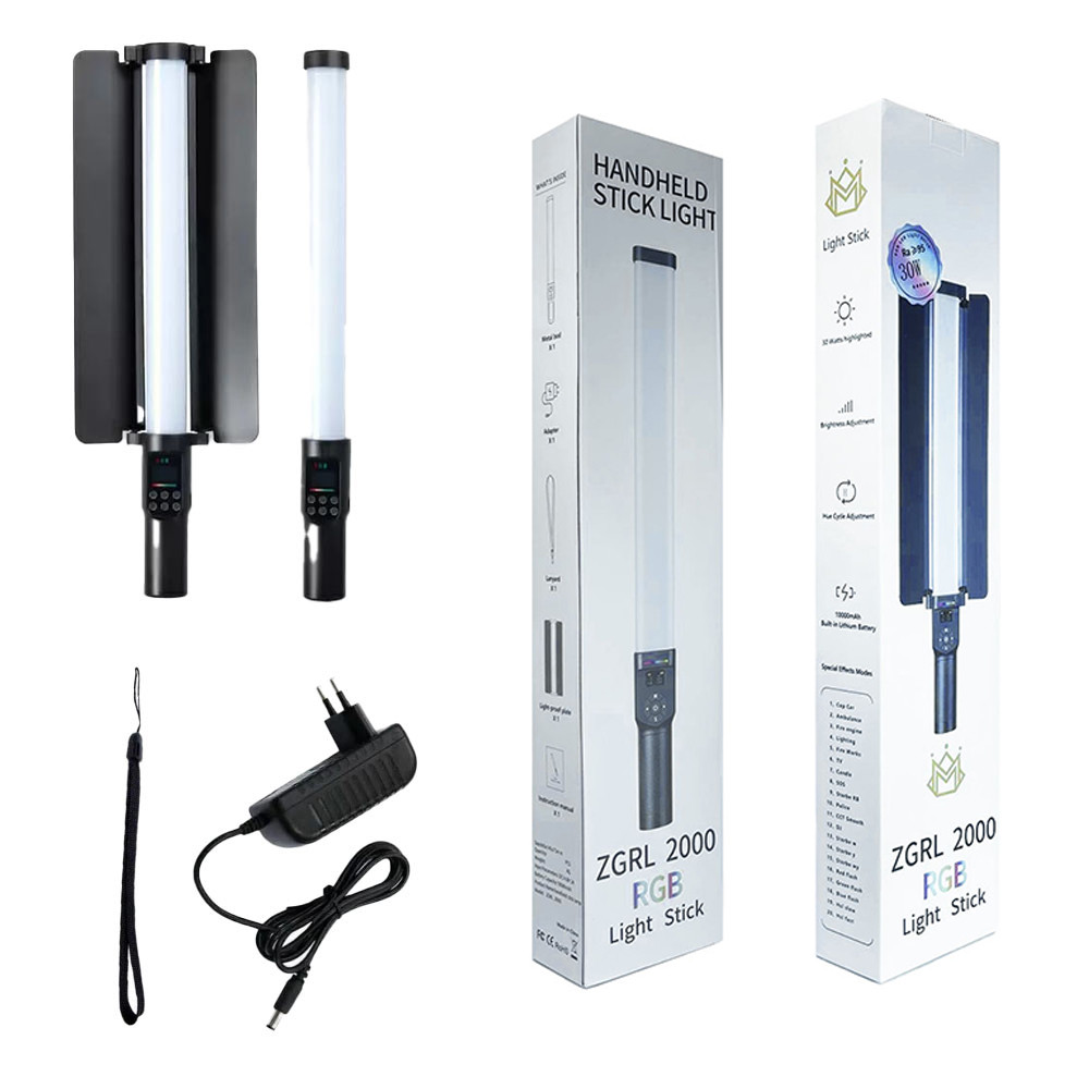 Лампа LED видео Handheld Fill Light Stick ZGRL-2000RGB Лампа LED видео Handheld Fill Light Stick ZGRL-2000RGB