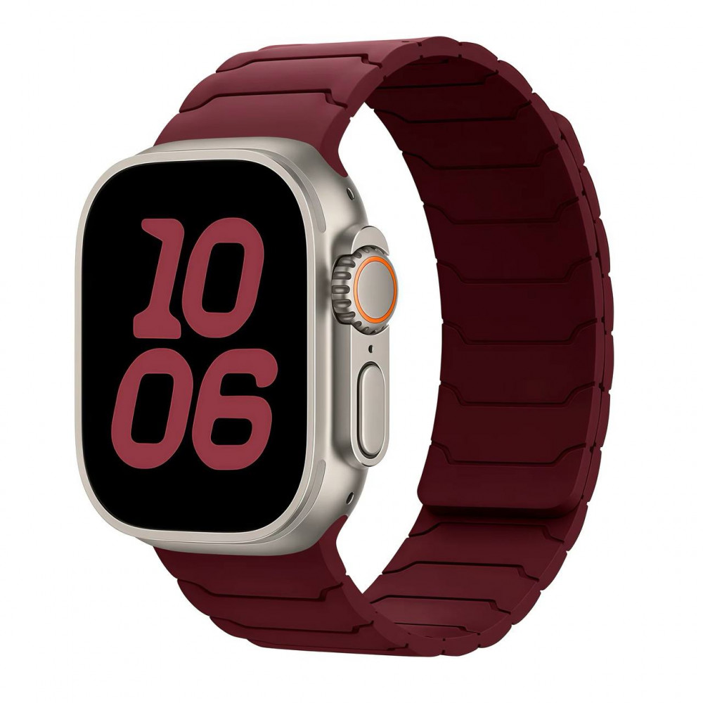 Ремінець Armor Magnetic Band — Apple Watch 38 mm | 40 mm | 41 mm — Burgundy Ремінець Armor Magnetic Band — Apple Watch 38 mm | 40 mm | 41 mm — Burgundy