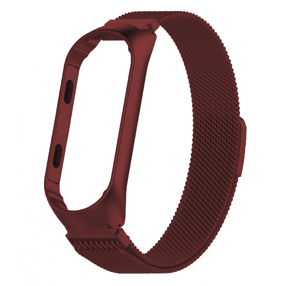 Ремінець Milanese Loop — Xiaomi Mi Band 3 ; 4 — Red Ремінець Milanese Loop — Xiaomi Mi Band 3 ; 4 — Red