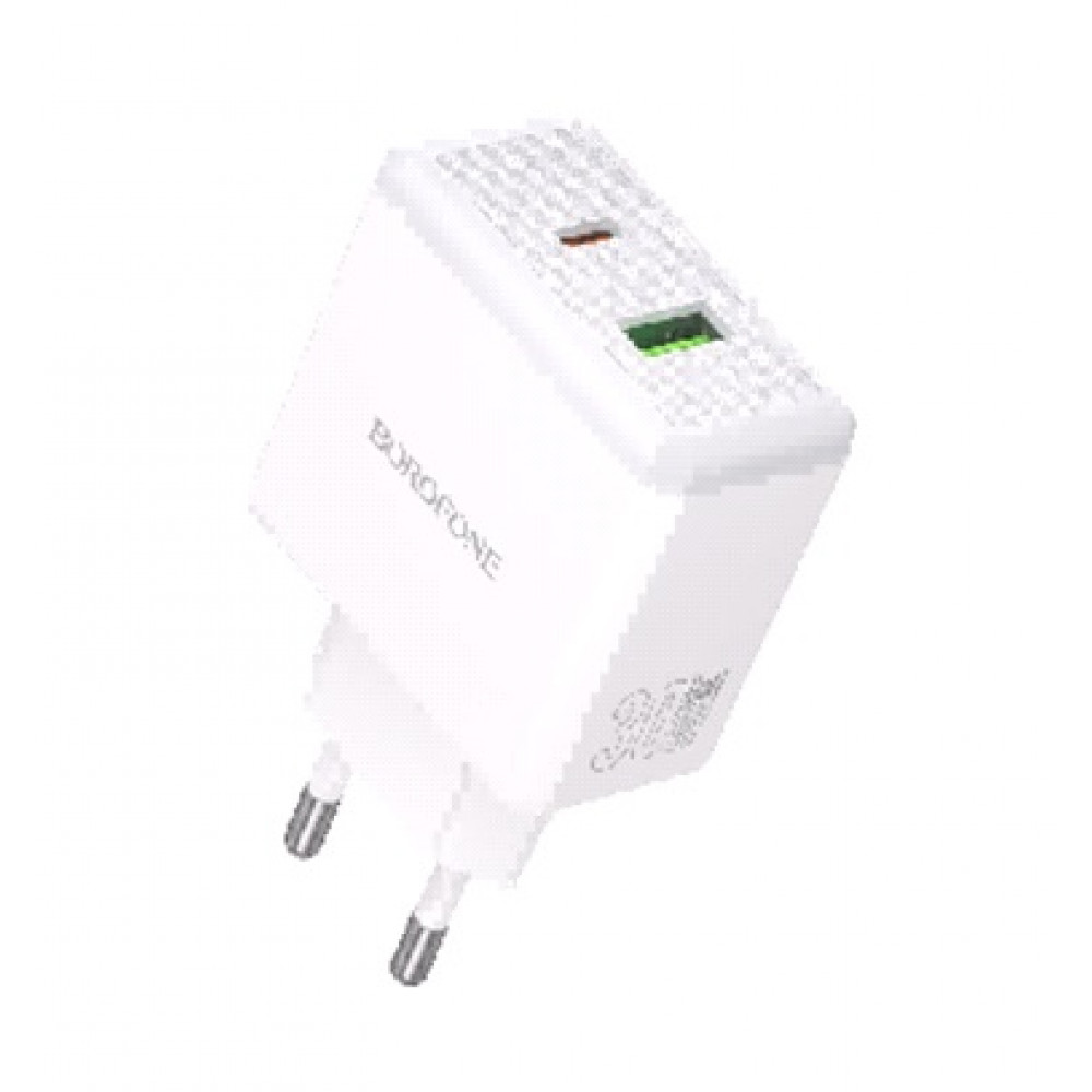 Зарядний пристрій Borofone BA113A, 30 Вт, PD, QC3.0 Зарядний пристрій Borofone BA113A, 30 Вт, PD, QC3.0