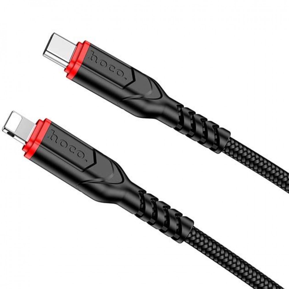 Кабель USB C to Lightning 20W PD (1m) — Hoco X59 Victory — Black Кабель USB C to Lightning 20W PD (1m) — Hoco X59 Victory — Black