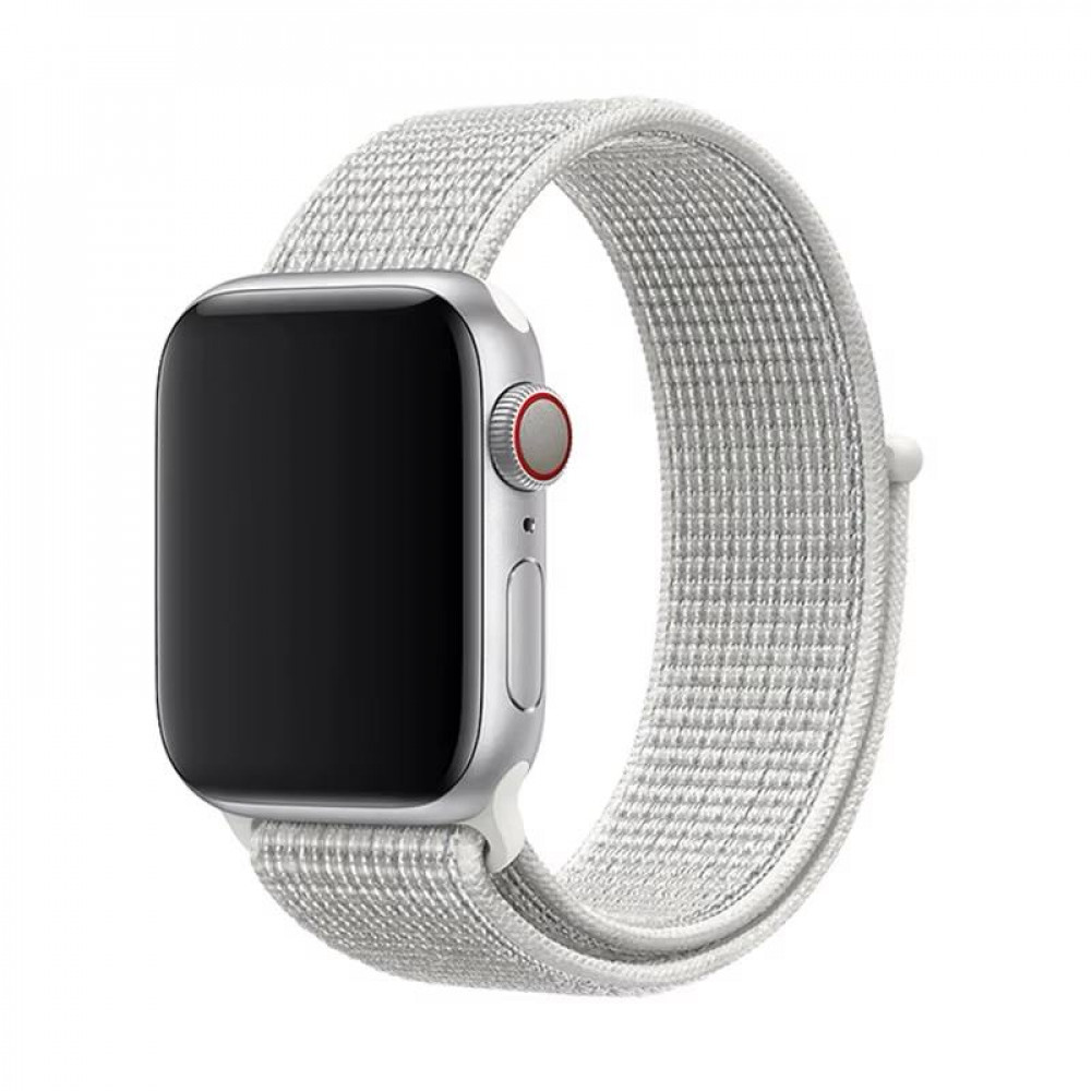 Ремінець Nylon Loop Apple Watch 38 mm 40 mm 41 mm — White Ремінець Nylon Loop Apple Watch 38 mm 40 mm 41 mm — White