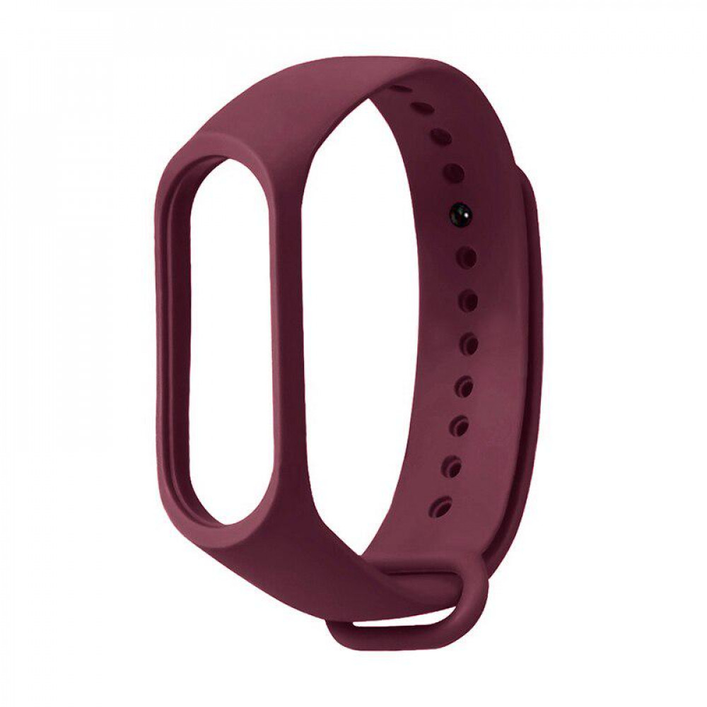 Ремінець Silicone Sport Band Xiaomi Mi Band 5 6 7 — Marsala Ремінець Silicone Sport Band Xiaomi Mi Band 5 6 7 — Marsala