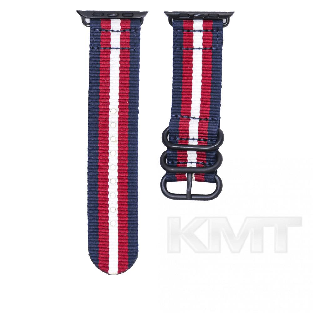 Ремінець Buckle Nylon — Apple Watch 38 mm | 40 mm | 41 mm — Blue/Red/White Ремінець Buckle Nylon — Apple Watch 38 mm | 40 mm | 41 mm — Blue/Red/White