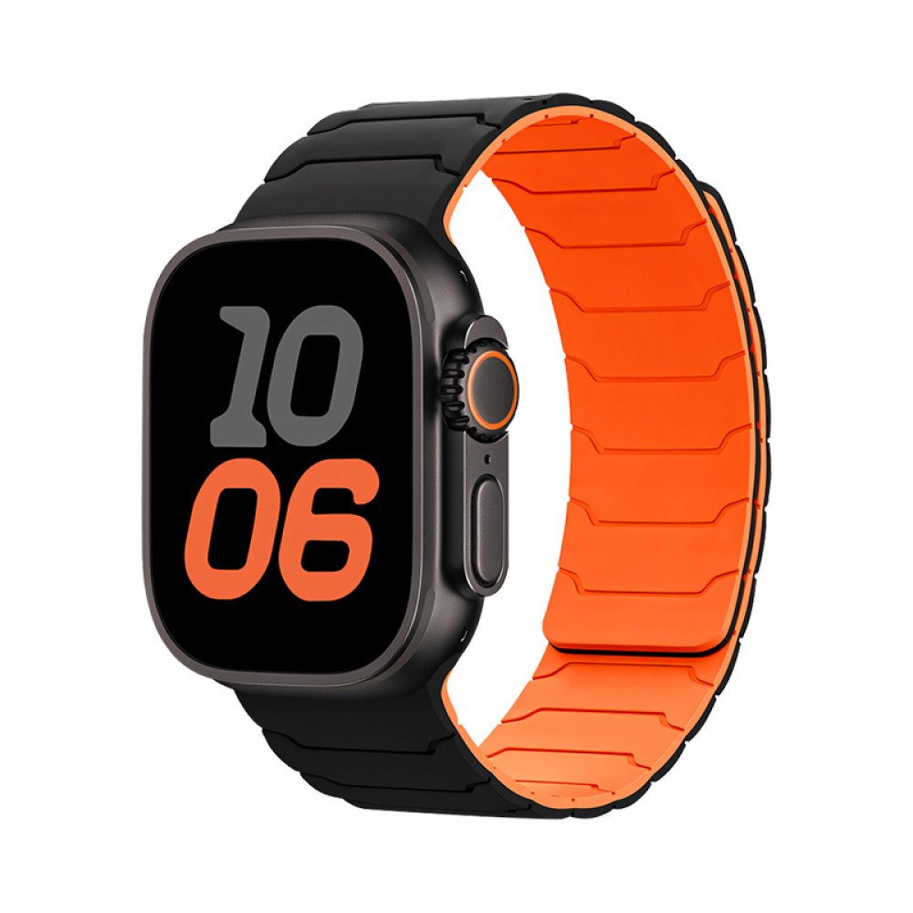 Ремінець Hoco WA39 Apple Watch 38 mm 40 mm 41 mm — Black & Orange Ремінець Hoco WA39 Apple Watch 38 mm 40 mm 41 mm — Black & Orange