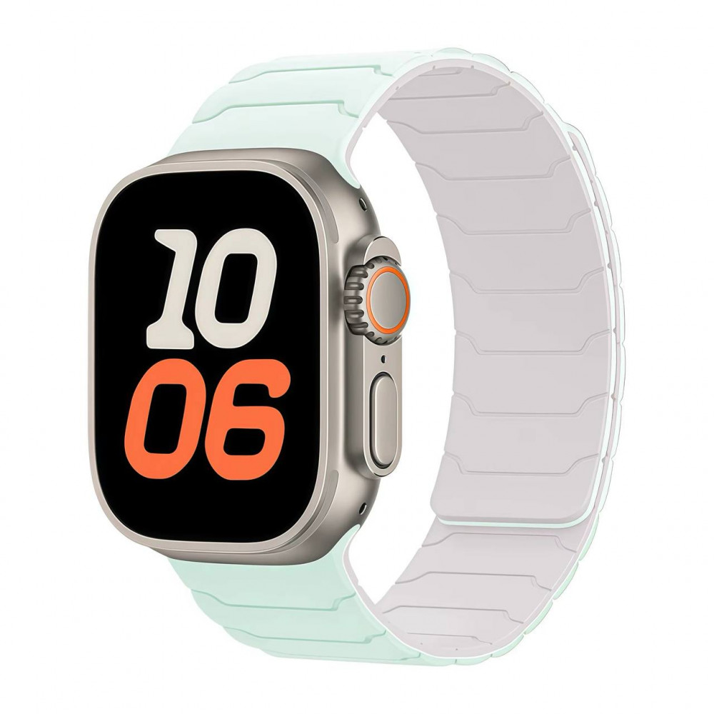 Ремінець Armor Magnetic Band — Apple Watch 38 mm | 40 mm | 41 mm — Peppermint Green&Starlight Ремінець Armor Magnetic Band — Apple Watch 38 mm | 40 mm | 41 mm — Peppermint Green&Starlight