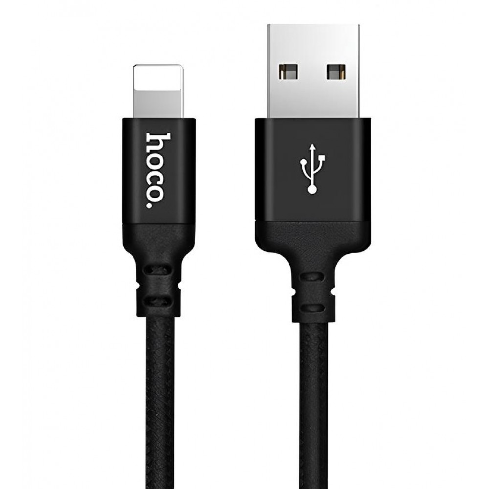 Кабель Lightning 2A (1m) Hoco X14 — Black Кабель Lightning 2A (1m) Hoco X14 — Black