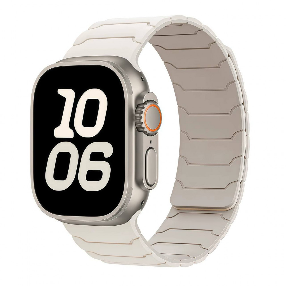 Ремінець Armor Magnetic Band — Apple Watch 38 mm | 40 mm | 41 mm — Light peach pink&Stardust Ремінець Armor Magnetic Band — Apple Watch 38 mm | 40 mm | 41 mm — Light peach pink&Stardust